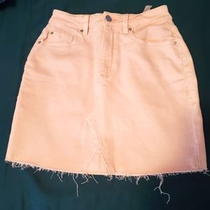 Garage pink mini Jean skirt